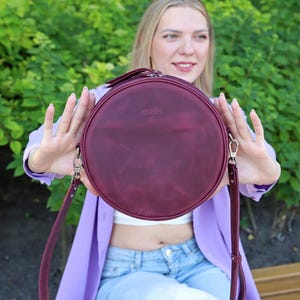 Ledertasche, handgemachte Ledertasche, Handtasche, Frau Ledertasche, Crossbody tasche, weinrote Ledertasche