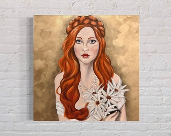 Alice / Original acrylic painting / Large canvas