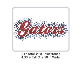 Gators Burst Scatter Rhinestone Downloadable Cut File