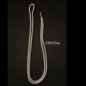 Benutzerdefinierte Strass Hoodie Kordeln • 6 MM Bling Kordeln • Glitzer Ersatzschnüre für Hoodies & Sweats