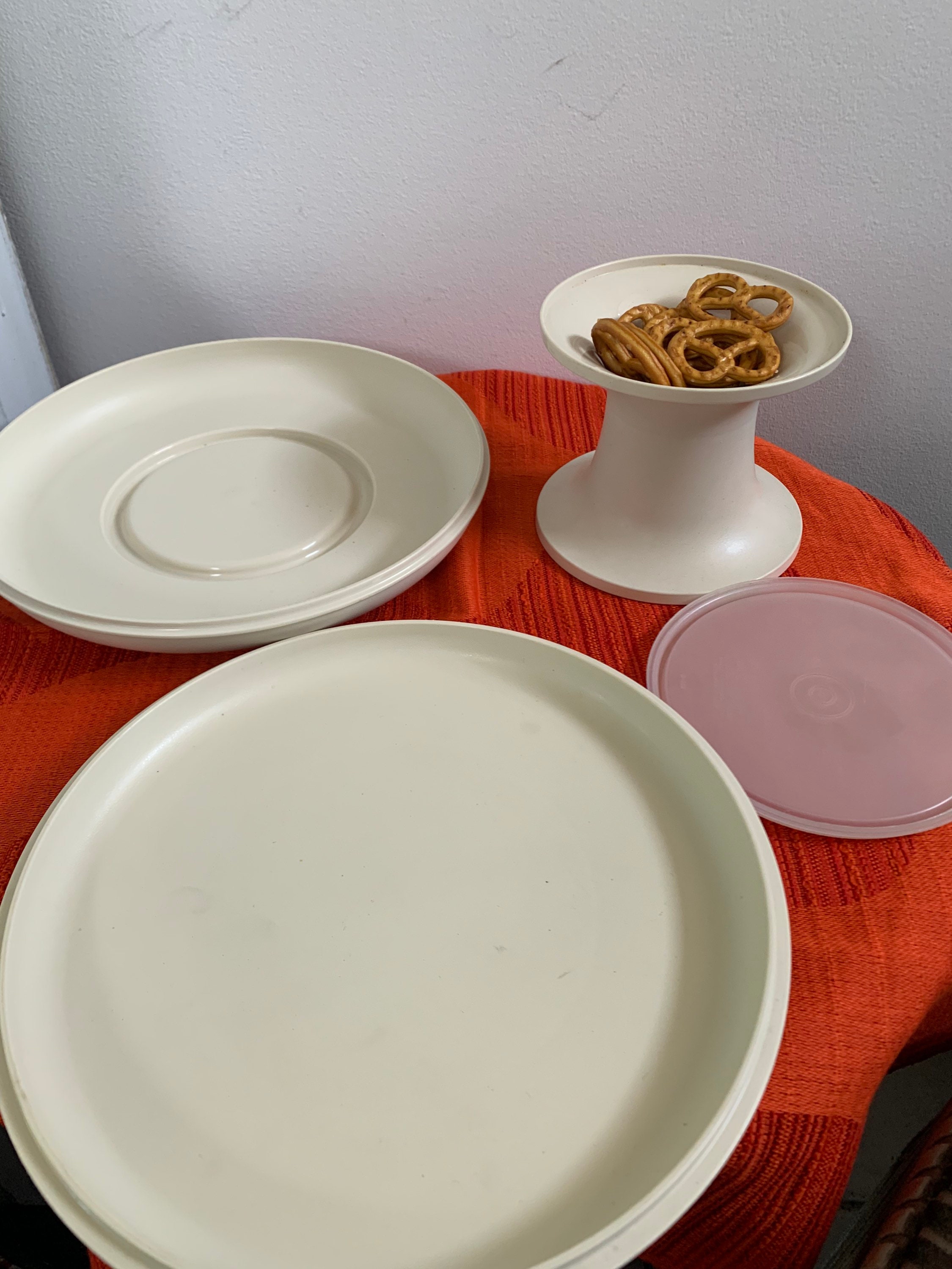 Vintage Tupperware Chip and Dip Set Etsy