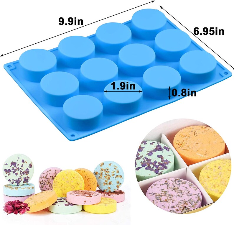 2 Pcs Silicone Molds for Handmade Shower Steamer 12cavity Etsy