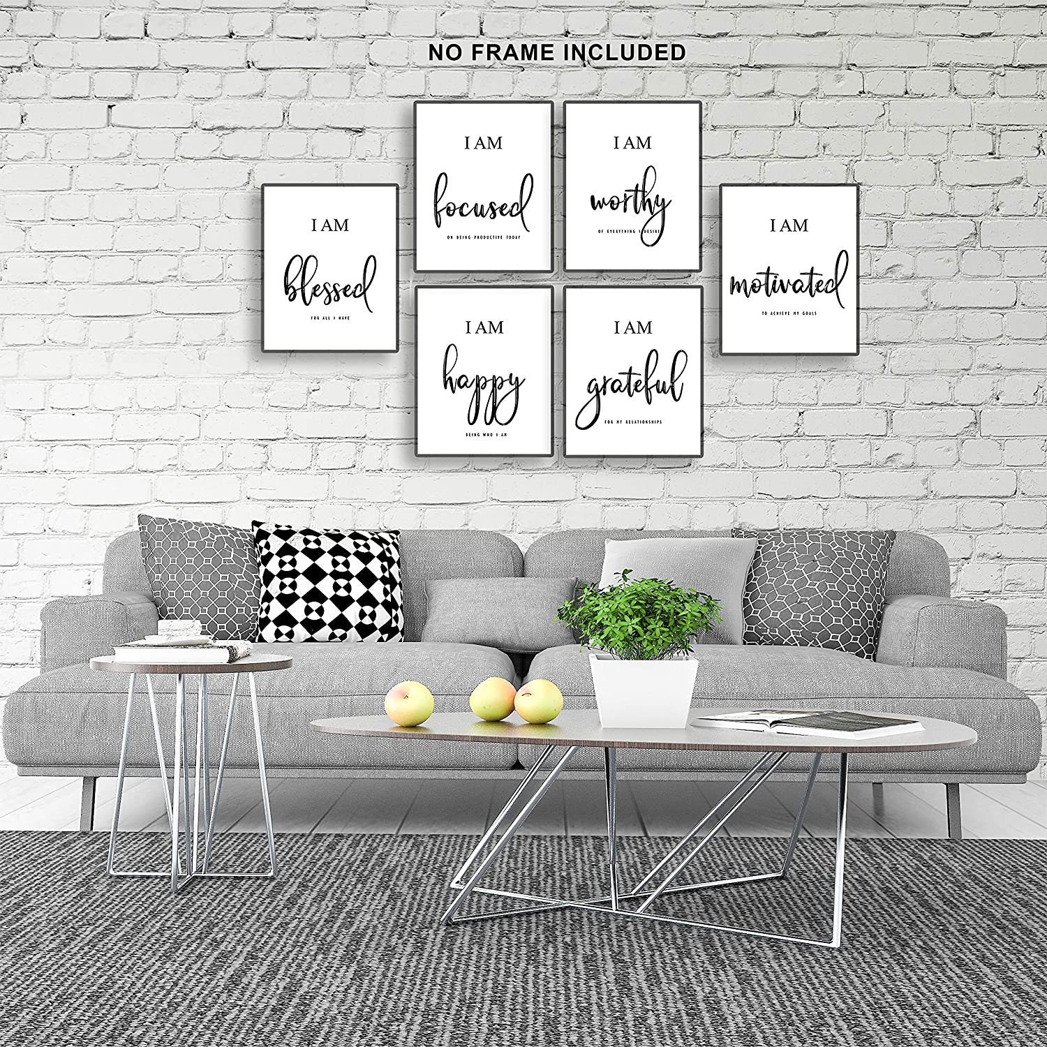 6pcs 8x10' Inspirational Wall Art Motivational Wall Art Etsy