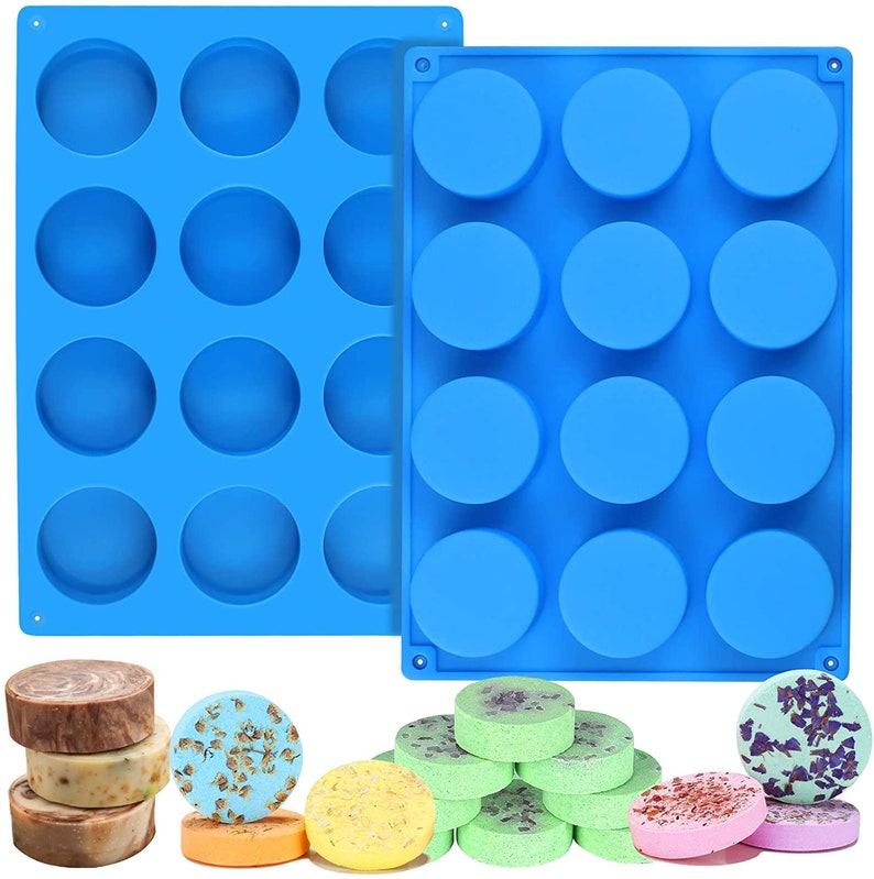 2 Pcs Silicone Molds for Handmade Shower Steamer 12cavity Etsy