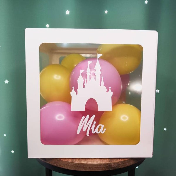 Personalisierte Ballonbox | Geschenkbox | Ballonbox personalisiert | Geburtstag | Geschenkballon | Hochzeit | Buchstabenbox | Babyparty |