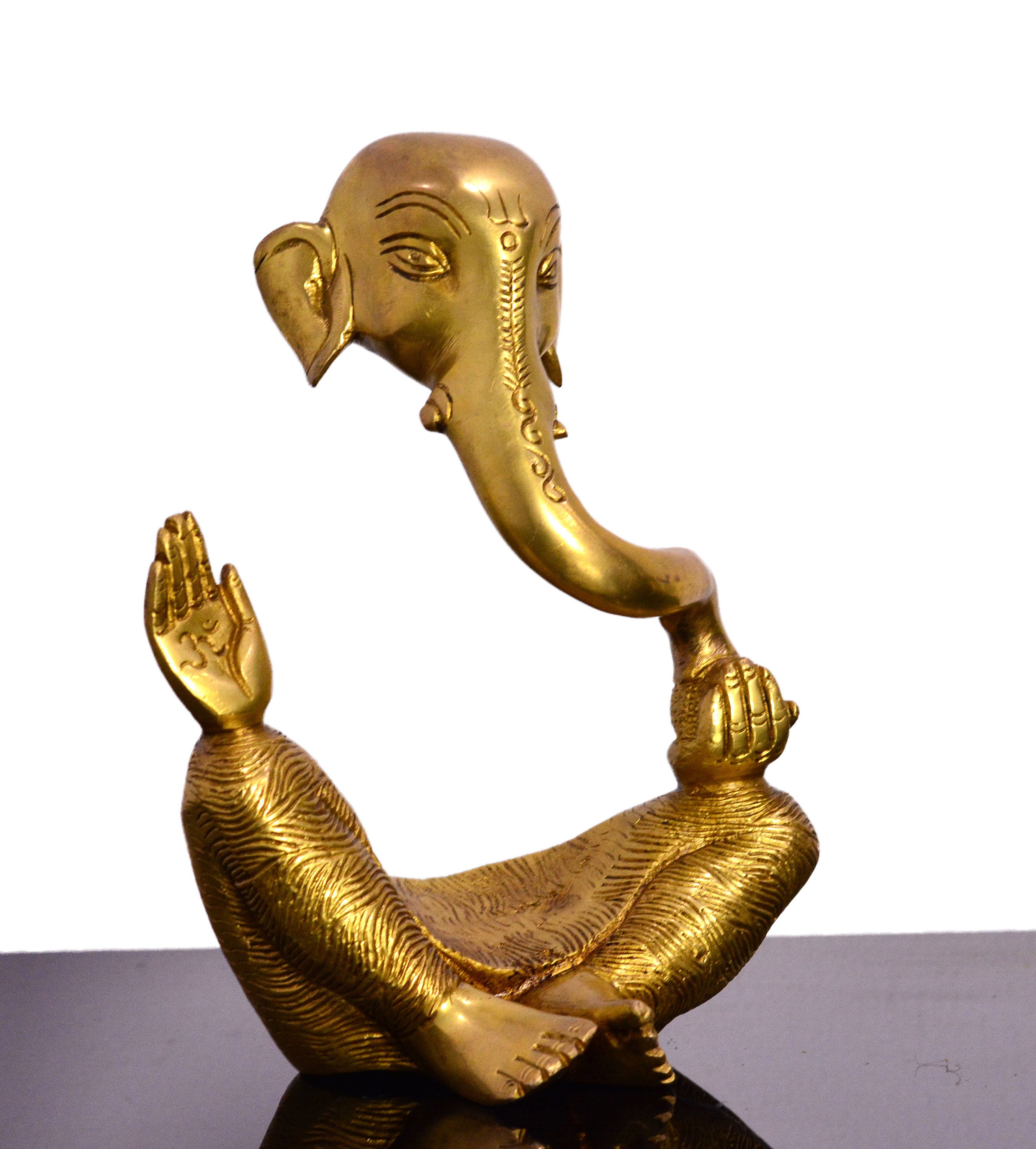 Brass Ganesh Statue Lord Ganesha Statue 8.5 Inch Etsy