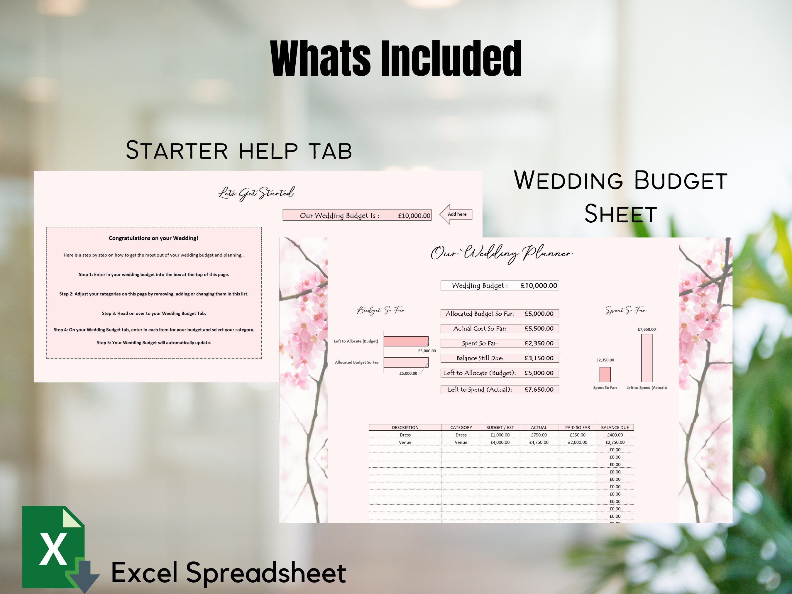 Wedding Budget Excel Template Wedding Planner Wedding Budget Planner Wedding Budget Excel Template Wedding Planner Wedding Budget Planner