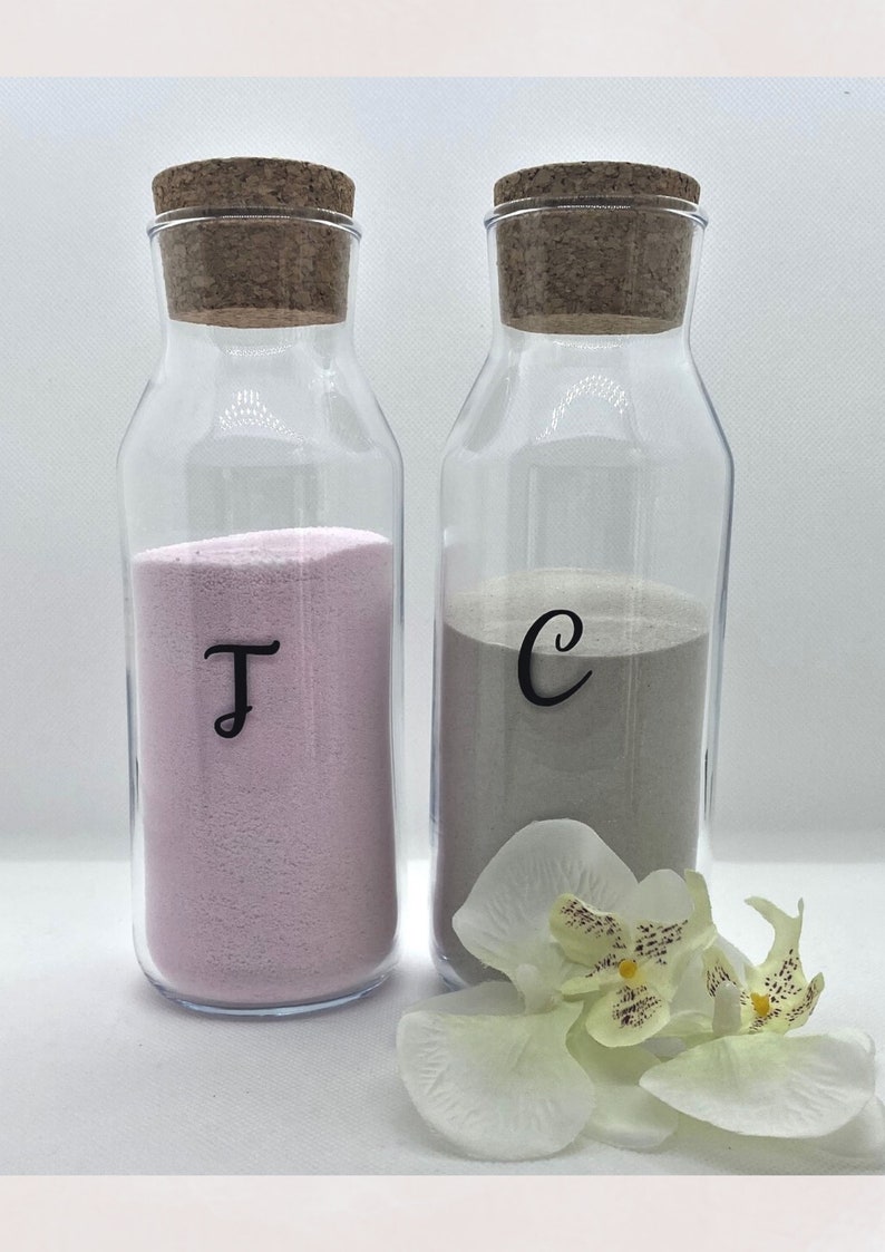 Wedding Sand Ceremony Set / Glass Vase / Blended Family / Unity Sand