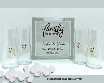 Sand Ceremony Set / Blended Family Unity Set / Wedding Ceremony / Wedding Gift / Sand Ceremony / Wedding Unity Ceremony Set with sand