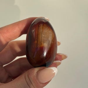 Pietra di palma corniola, pietra tascabile corniola, cristalli da viaggio, corniola da viaggio, corniola, cristalli lucidati, pietre di palma