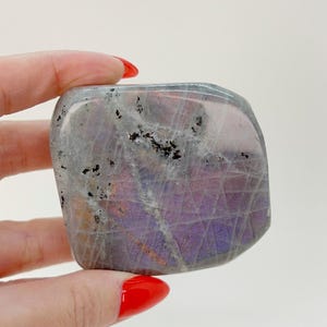 Pink, Purple & Orange Self Standing Labradorite Freeform, Sunset Flash Labradorite, Crystal Freeform, Mermaid Flash Labradorite
