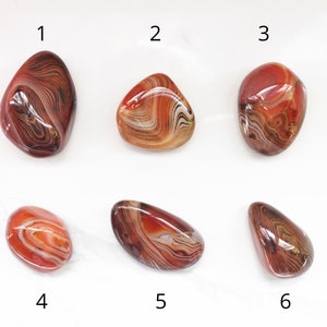 Sardonyx Palm Stone (4 - 6), Sardonyx, Palm Stones, Meditation Stone, Crystals, Crystal Gifts, Pocket Stone