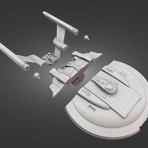 NX Refit 1/1400 Modellbausatz 3D File (STL)