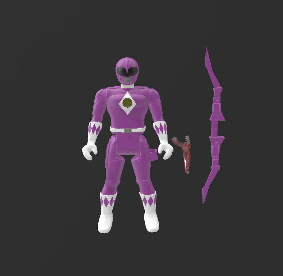 Pink Ranger Figpin Pink Ranger Action Figure (digital STL File) - Etsy