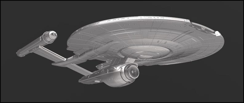 NX Class Refit 3D File (STL) - Etsy