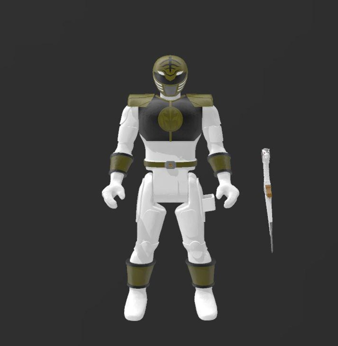 White Ranger Model Kit White Ranger Action Figure (digital STL File) - Etsy