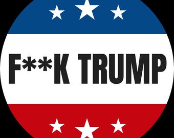 Pegatinas F**k Trump, paquete de 2