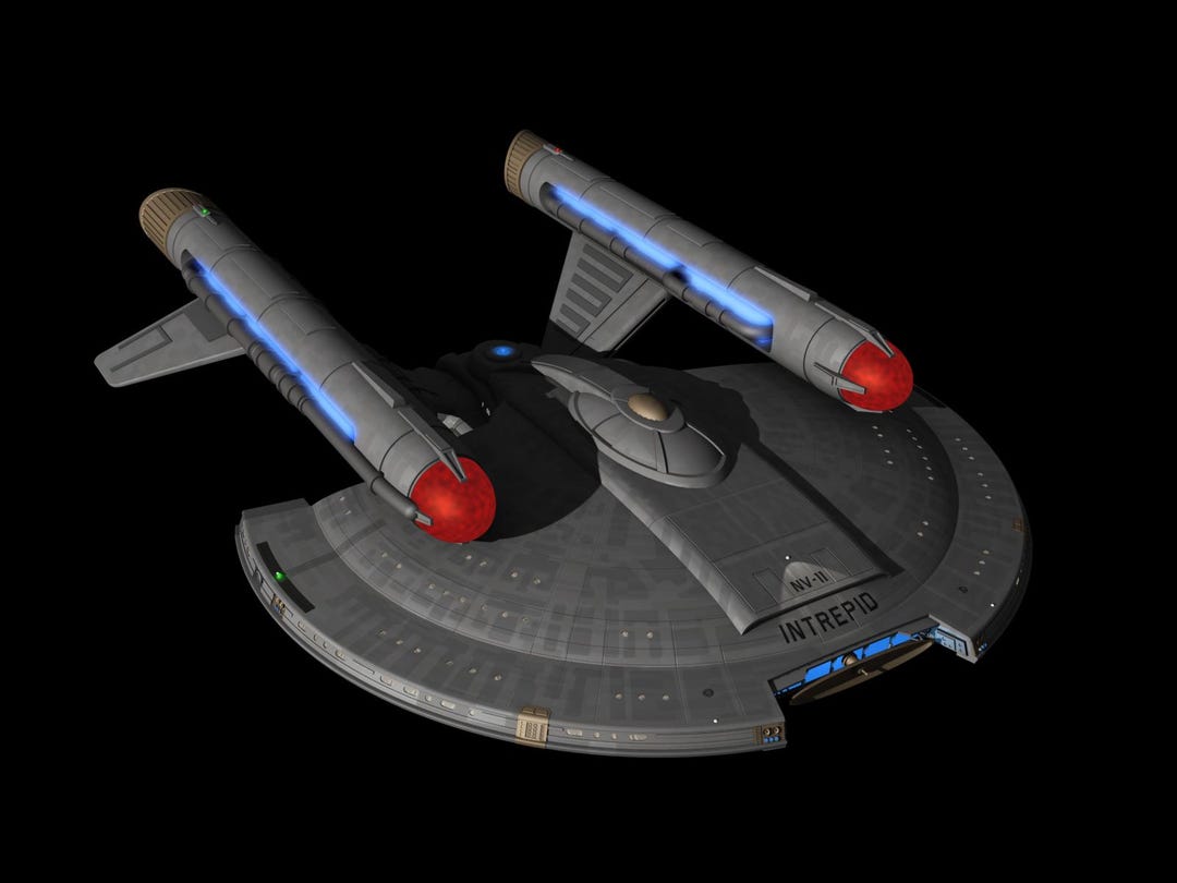 NX Intrepid Starship 3D File (STL) - Etsy