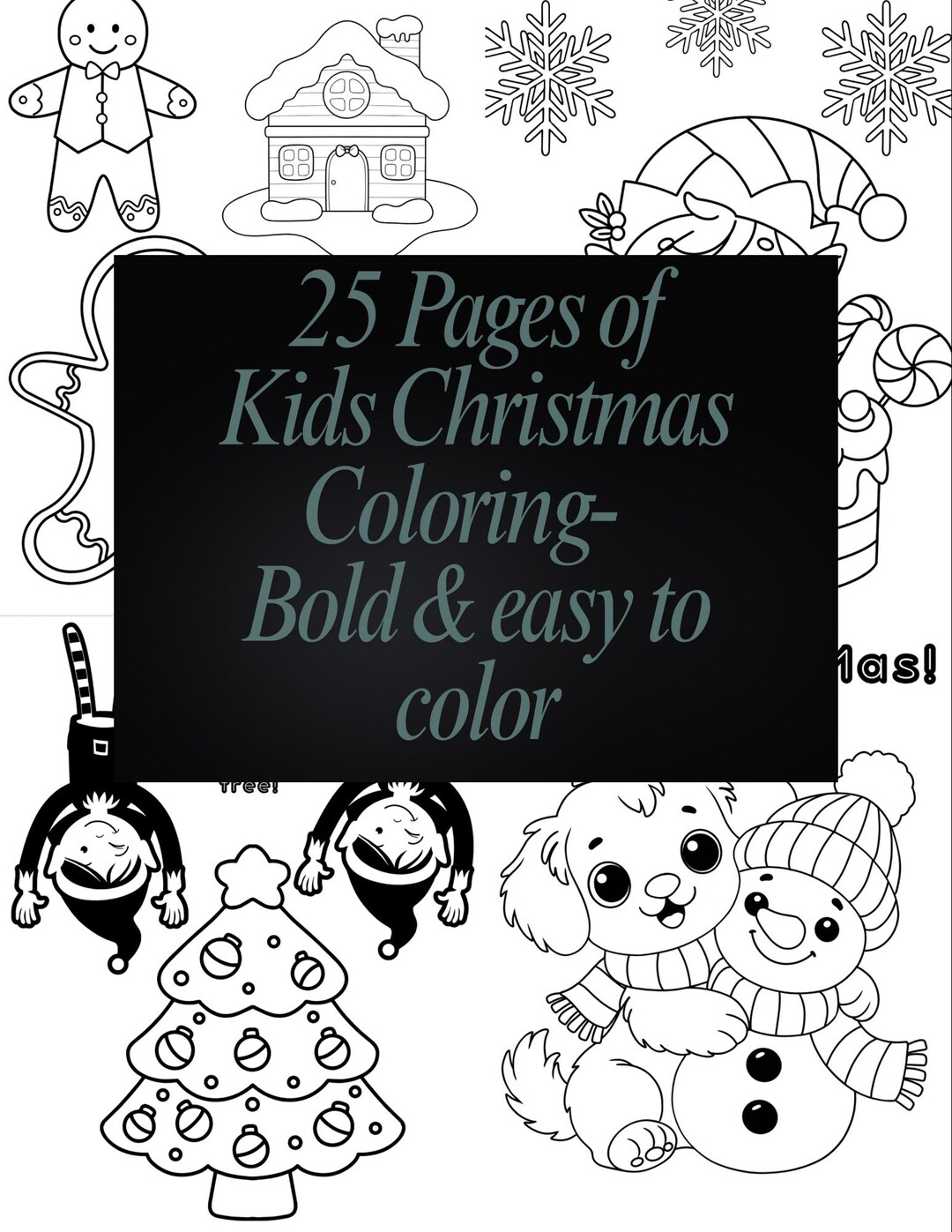 Christmas Kids Coloring Book | Printable Holiday Coloring Pages | Fun ...