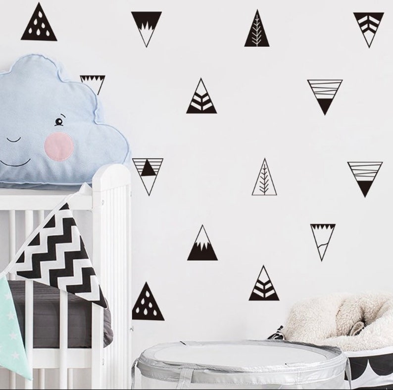 Nordic/ Scandi Style Mountain Wall Stickers/ Decals/ Nursery/ Kids