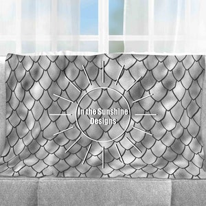 Metallic Silver Dragon Scalemail Seamless File (Digital Download)