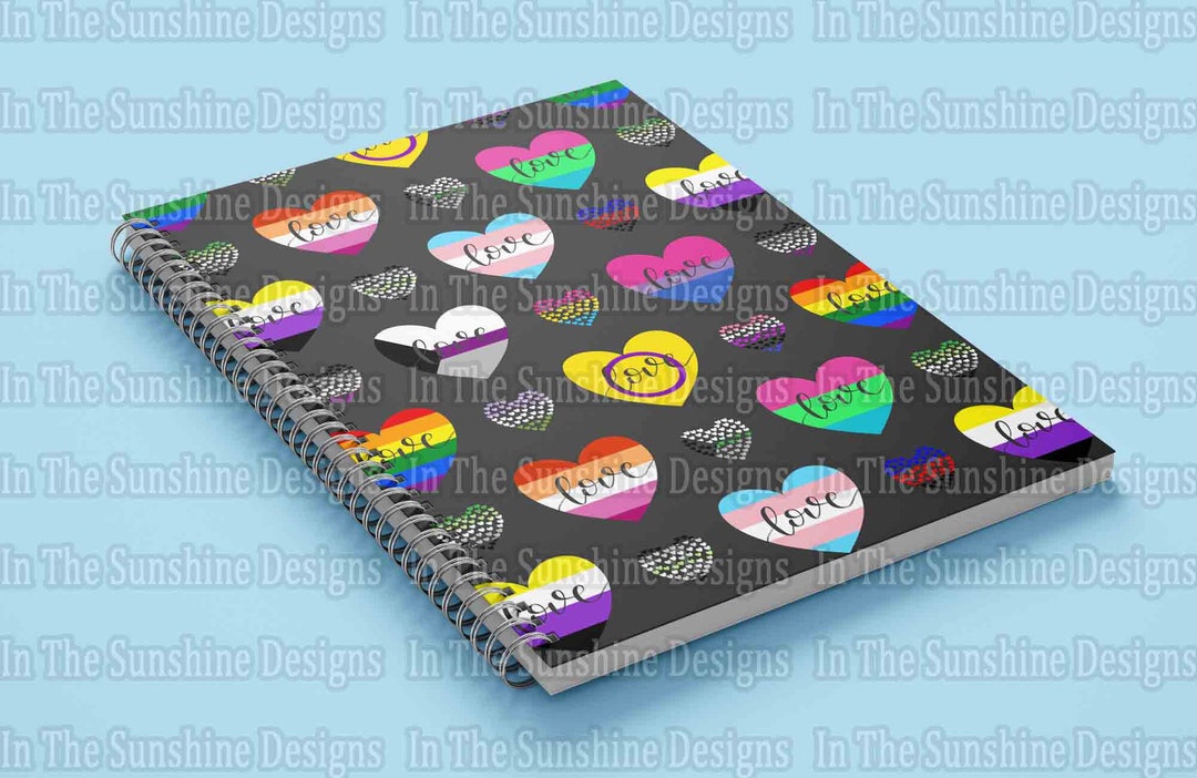 Love Pride Flags Hearts Seamless File Digital Download Etsy