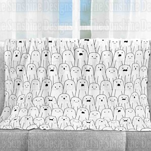 Halloween Ghost Seamless File - fabric pattern, digital paper, digital download, printable - Spooky seamless, kids seamless, spirit seamless
