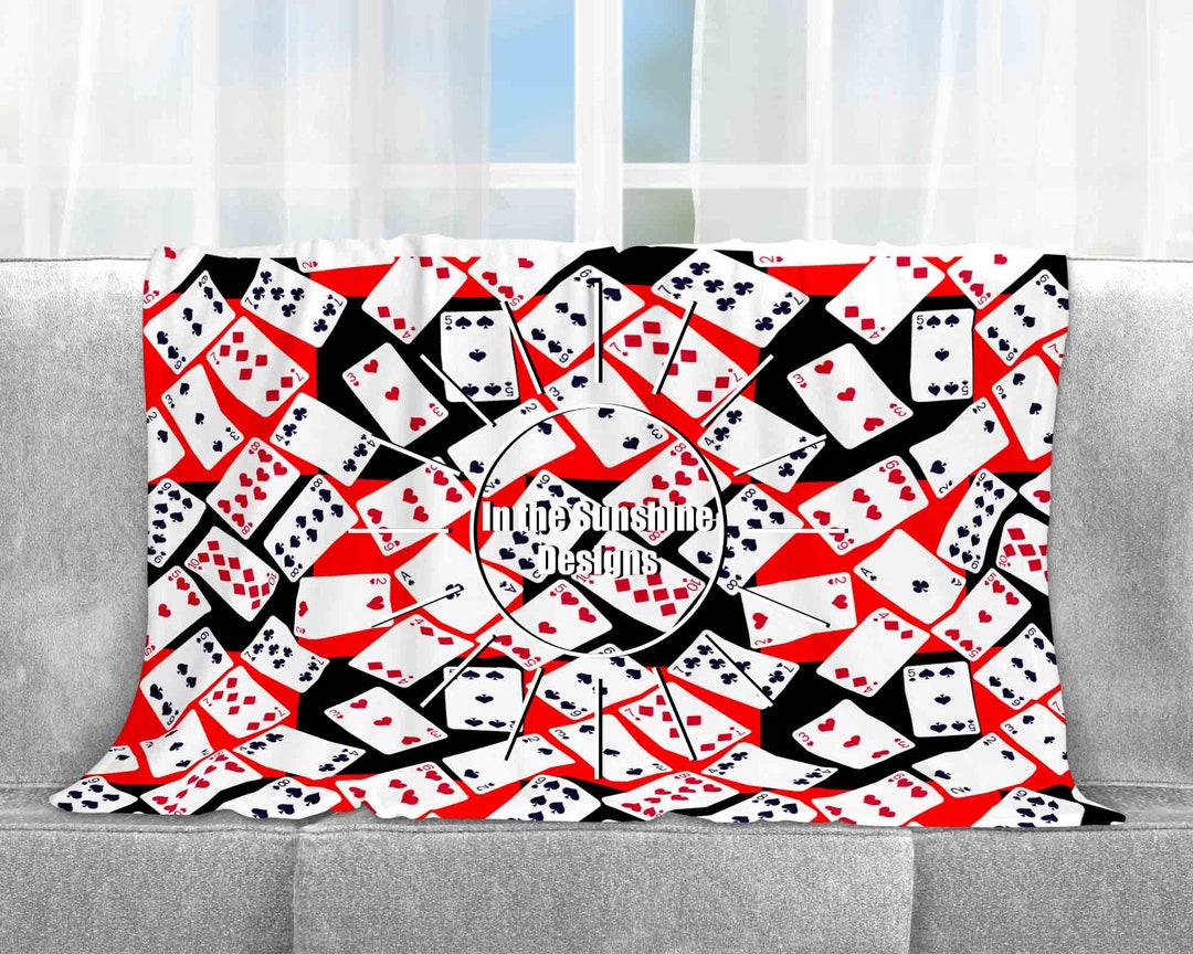 Playing Cards on Black and Red Seamless File / Seamless Paper Seamless ...