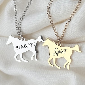 custom horse necklace, horse lover necklace, horse jewelry for women, horse gifts for women equestrian, equestrian necklace,