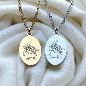 turtle necklace for women, personalized turtle jewelry, sea turtle necklace, turtle lover gifts, dainty turtle necklaces,  ocean necklace