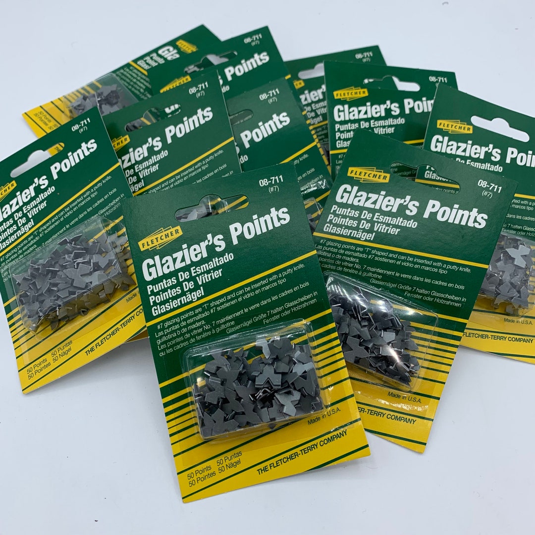 Fletcher PUSH POINTS Tabs for Picture Frame Framing Window Glazing