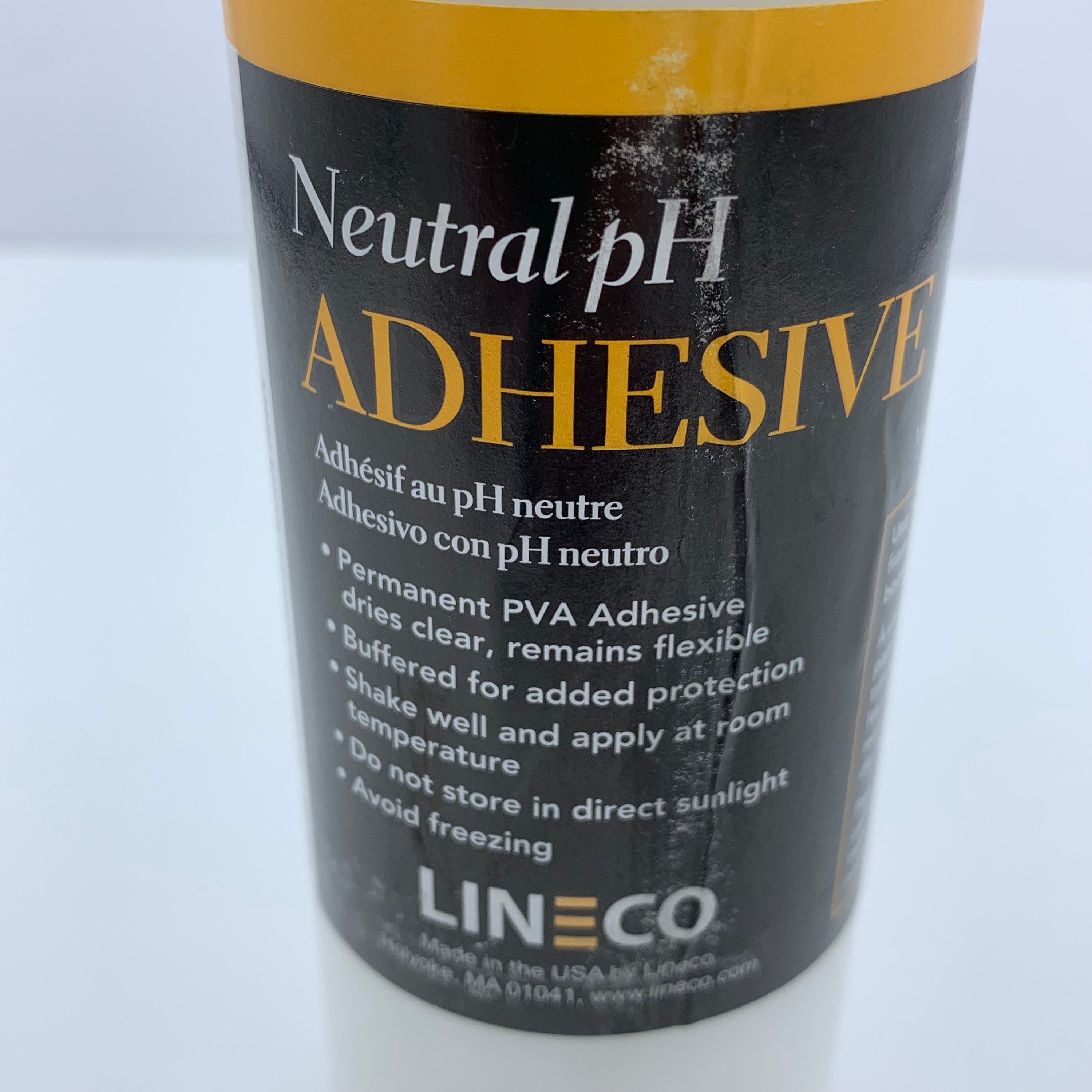 LINECO Neutral pH Adhesive 8 Oz, Acid-Free, All-purpose Glue