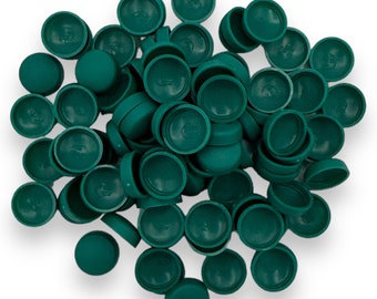 FOREST GREEN, Two Piece Matt 10/12g Dome Screw Snap-Caps™ Cover Unicaps Plastic, Great for covering screws