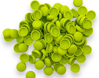 LIME GREEN, zwei Stück Matt 6 / 8g Dome Screw Snap-Caps ™ Cover Unicaps Kunststoff, ideal zum Abdecken von Schrauben