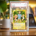 Personalized Father’s Day Gift, Anime Trading Card Style Photo Acrylic Plaque, Gamer Dad Gift from Kid, Custom New Dad or Husband Gift AT08