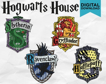 Download Hogwarts House Crest Etsy