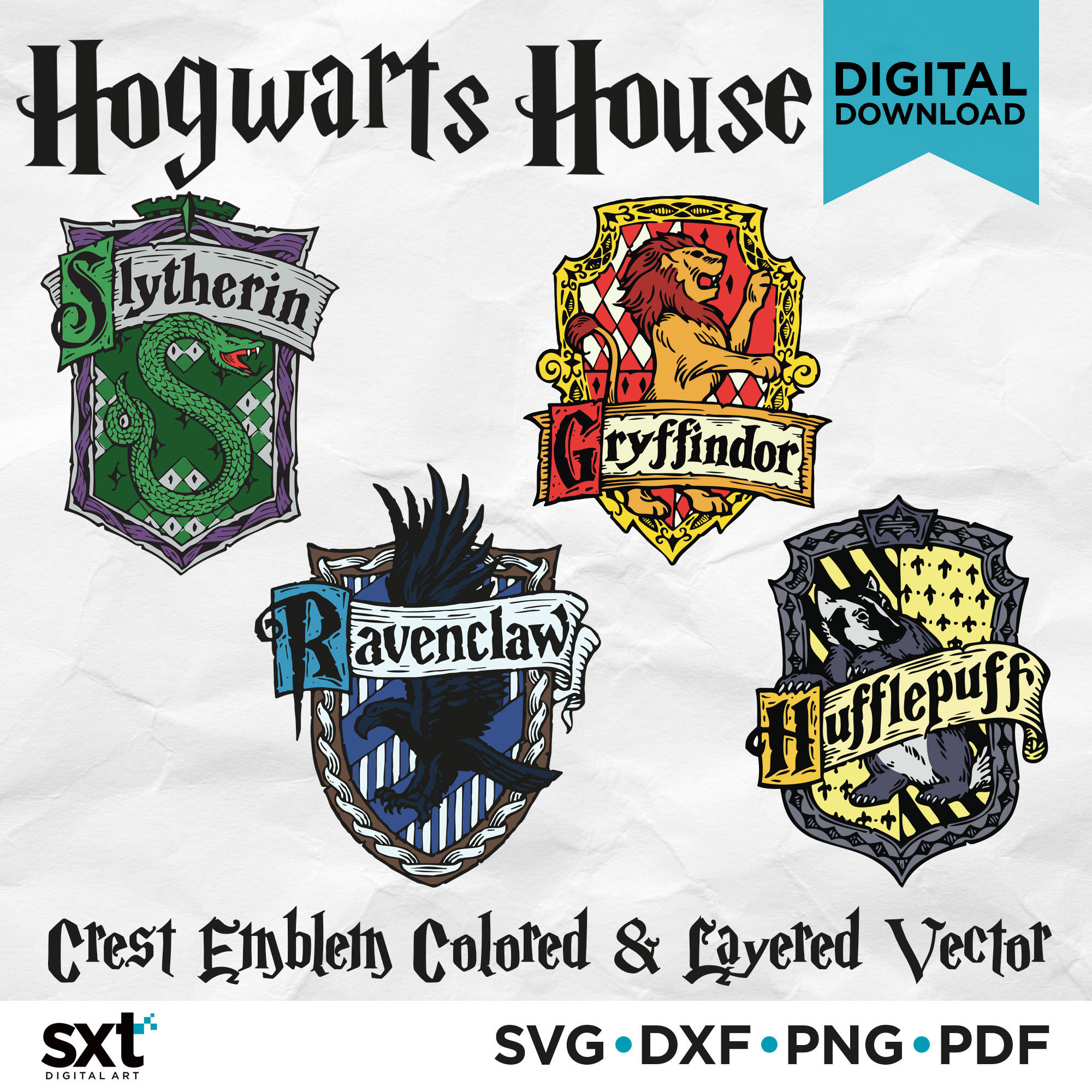 Harry Potter Houses Svg Free - Free SVG Cut Files