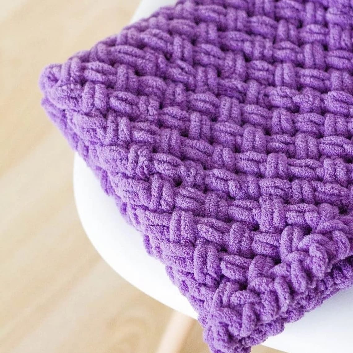 Plush blanket Crochet blanket Chunky Soft Handknitted Newborn Etsy