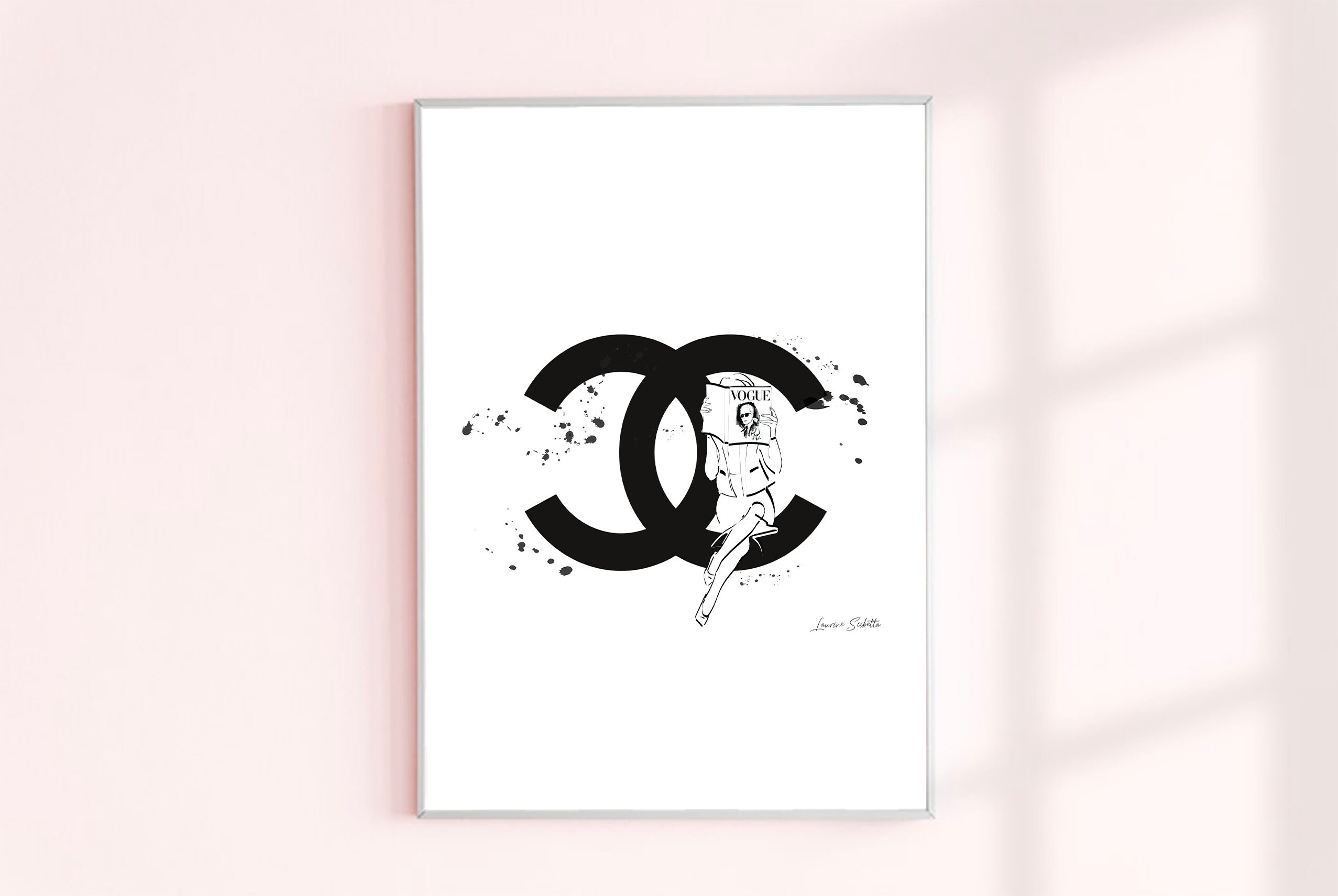 Illustration Imprimée Mode Luxe Pour Décoration Maison et Idée Cadeau