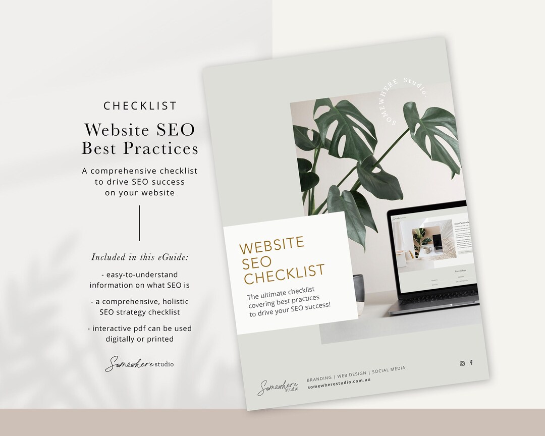 SEO Guide for Small Business | Website Checklist PDF | SEO for ...
