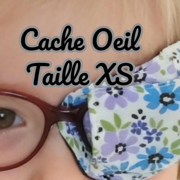 Eye patch, size XS, for children, amblyopia (no shipping to the USA at this time)