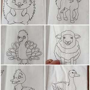 Lot of 12 FARM theme embroidery files in PES format
