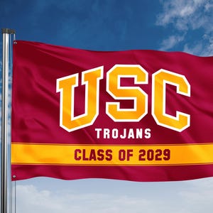 Single-Sided USC Trojans Pole Flag 2029