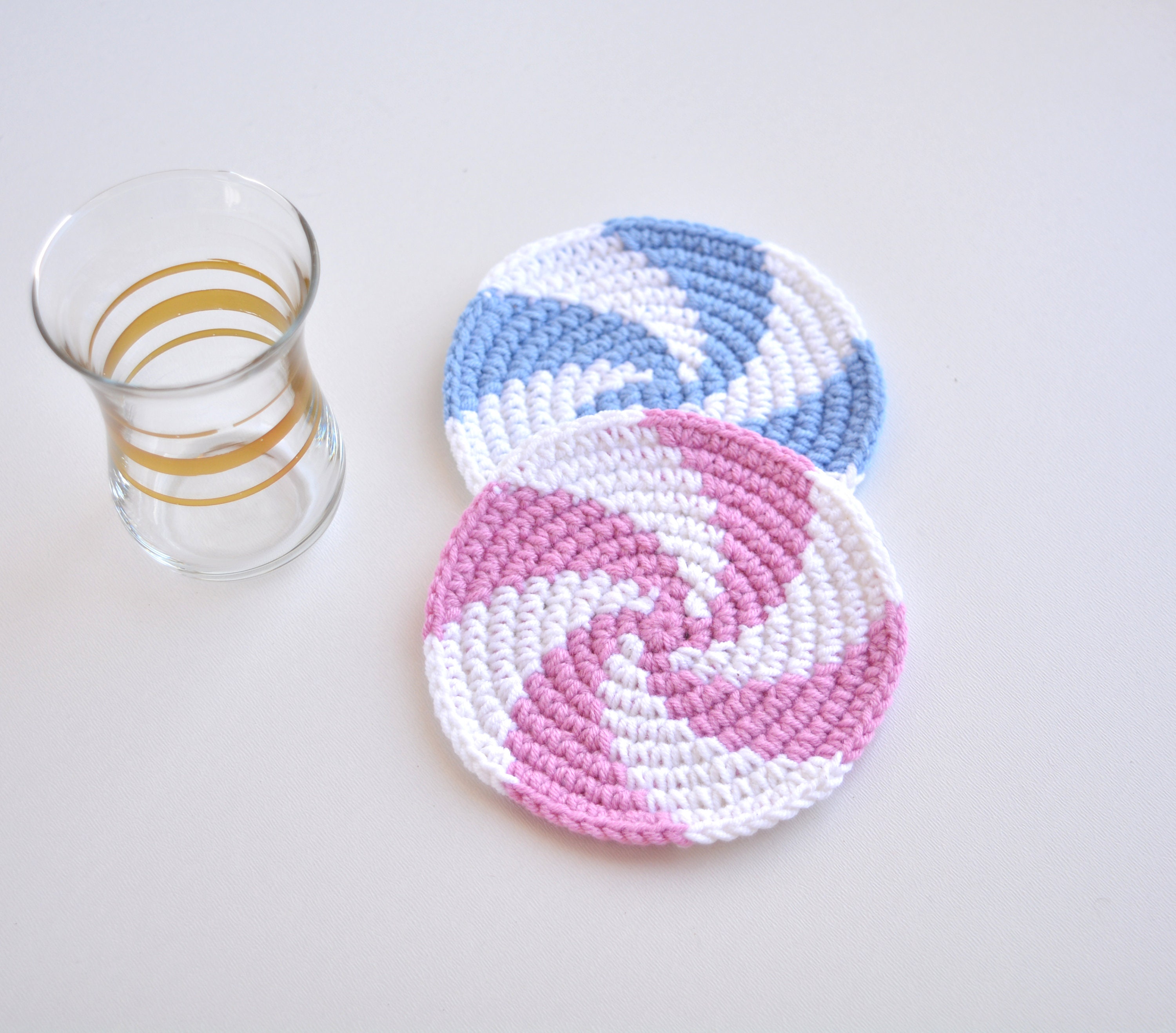 Crochet Coasters Pattern Coaster car Beginner crochet Etsy
