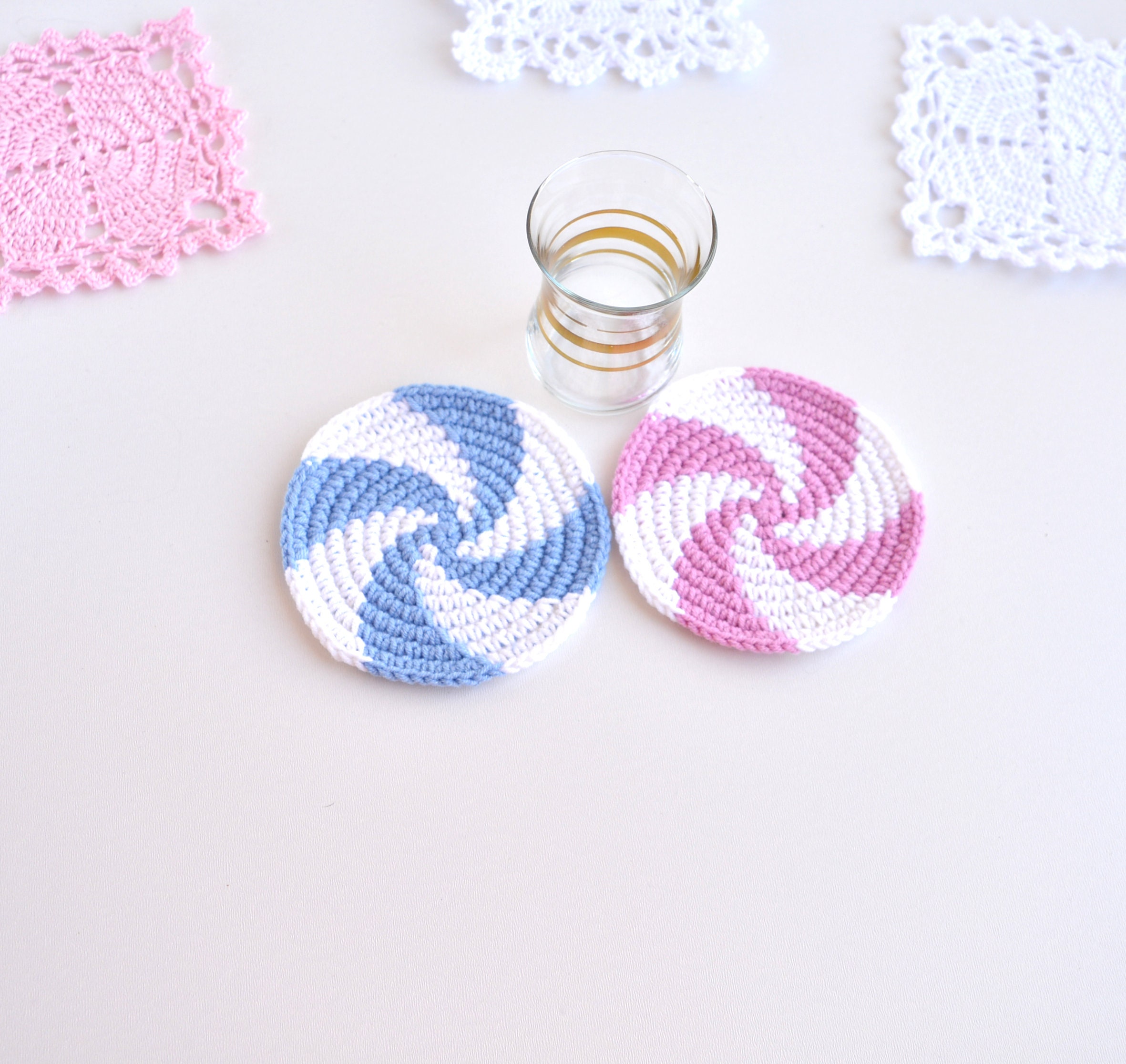 Crochet Coasters Pattern Coaster car Beginner crochet Etsy