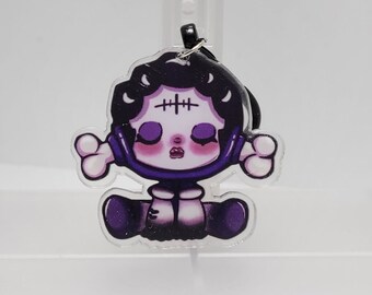 Skull Panda Acrylic Keychain