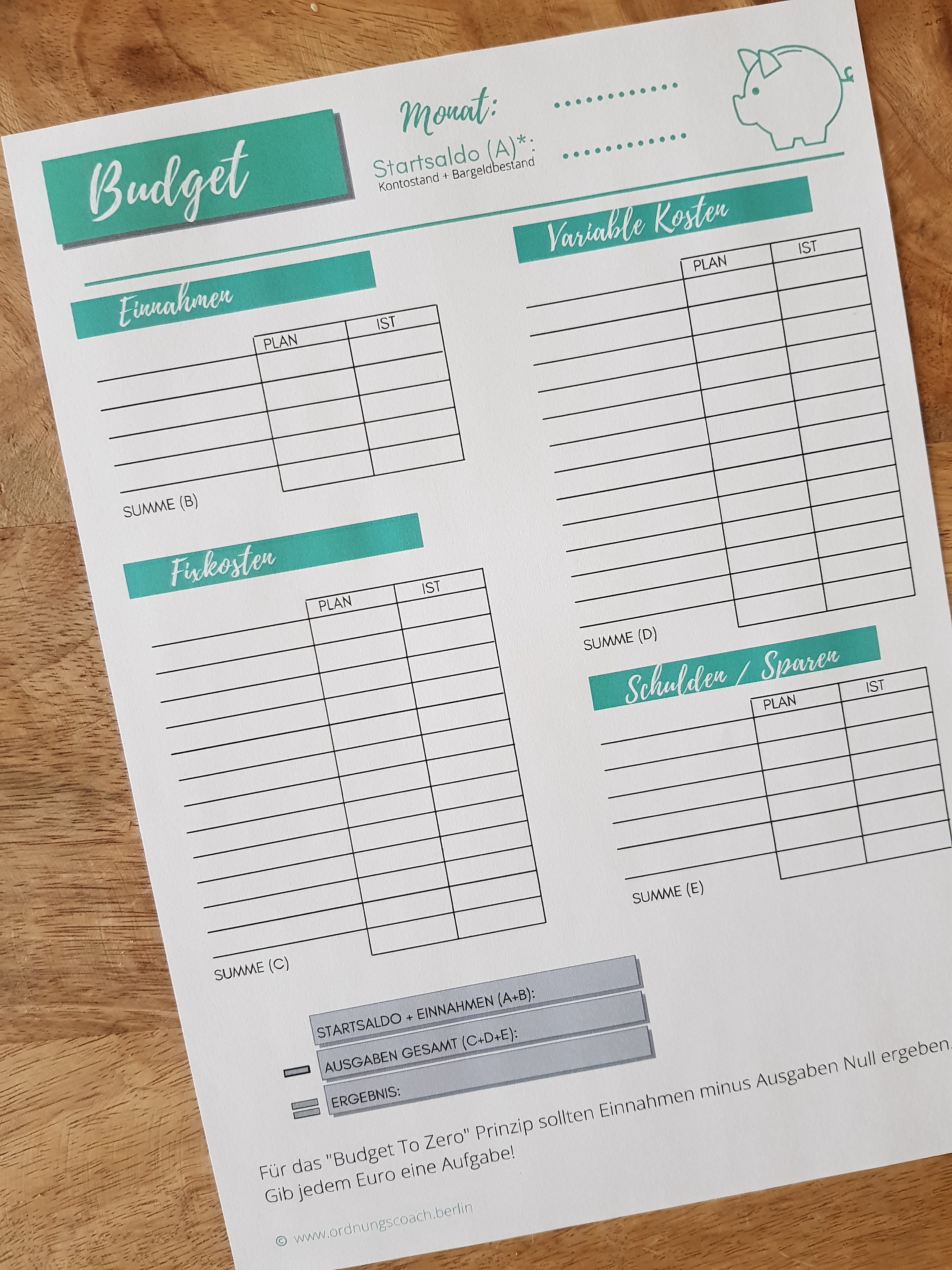 Planer Zum Ausdrucken