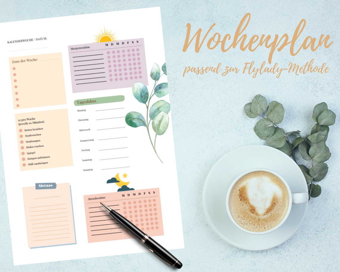 Flylady Deutsch Wochenplan