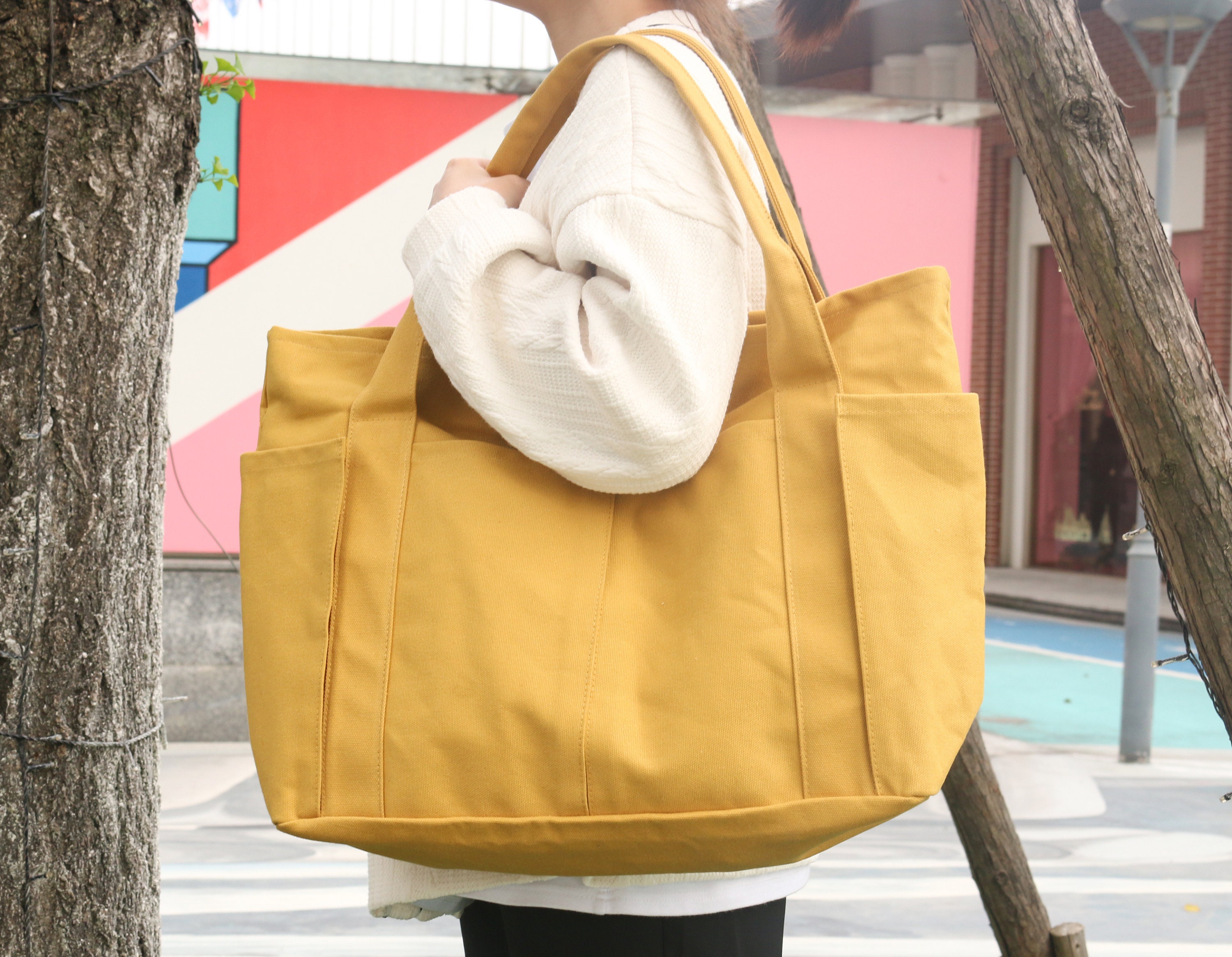 Update more than 78 oversized canvas tote bags latest - esthdonghoadian