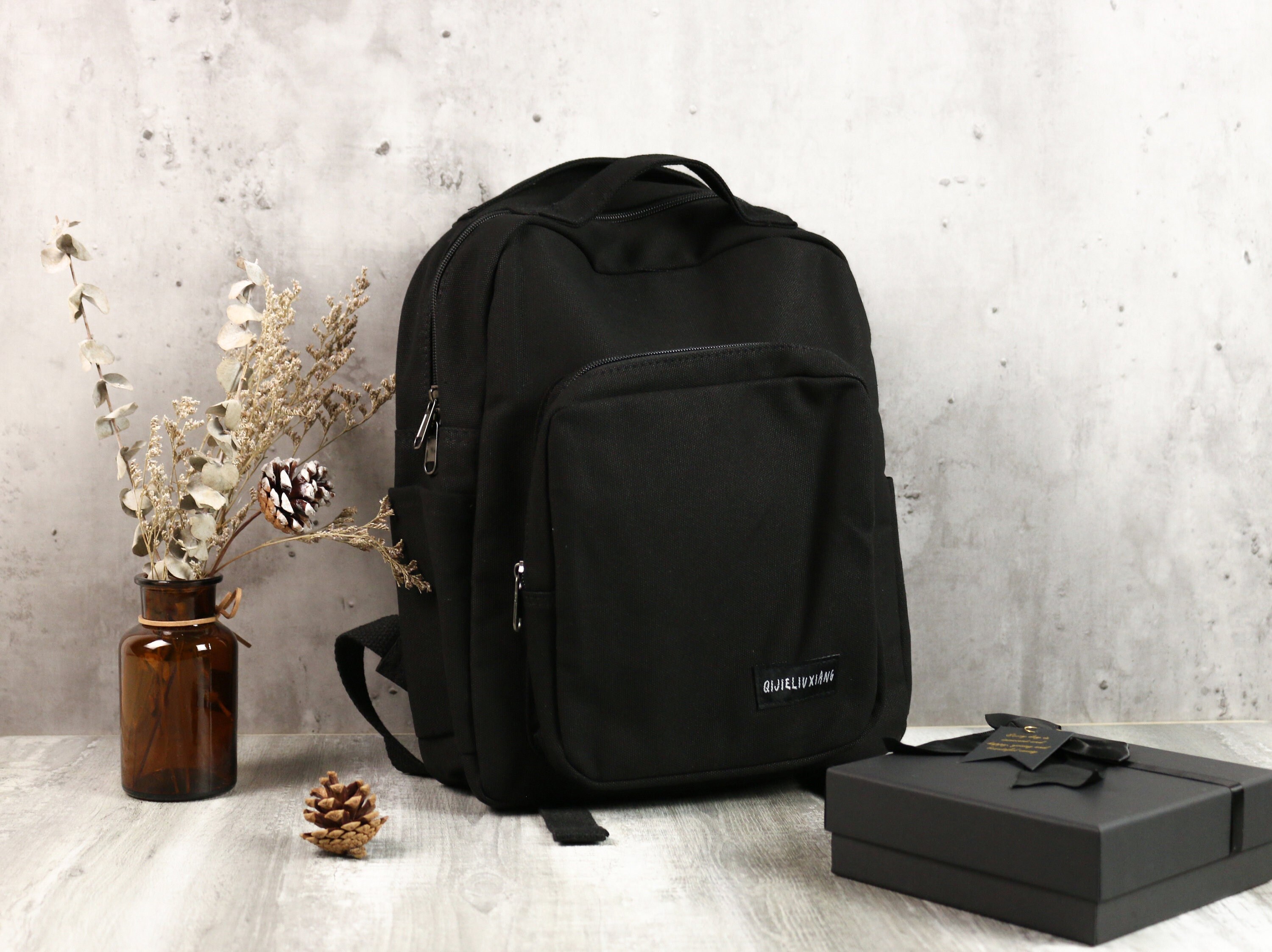 Every Day Canvas Backpack minimalist Bag luxury Bag Etsy